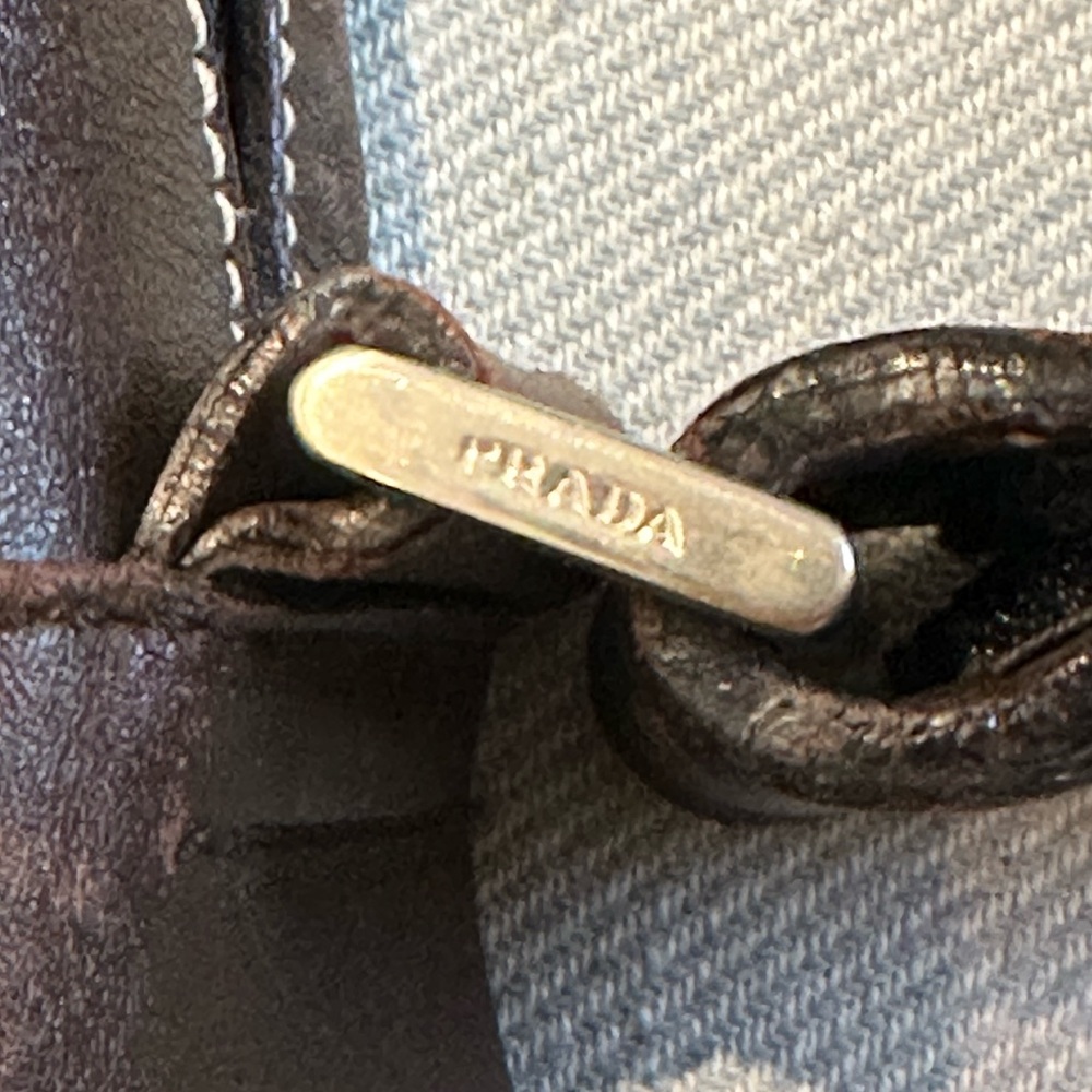 Authenticated Prada Messenger Tote - image 6
